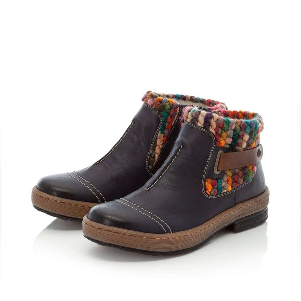 NWT Rieker Felicitas ankle boots lambs wool lined 39